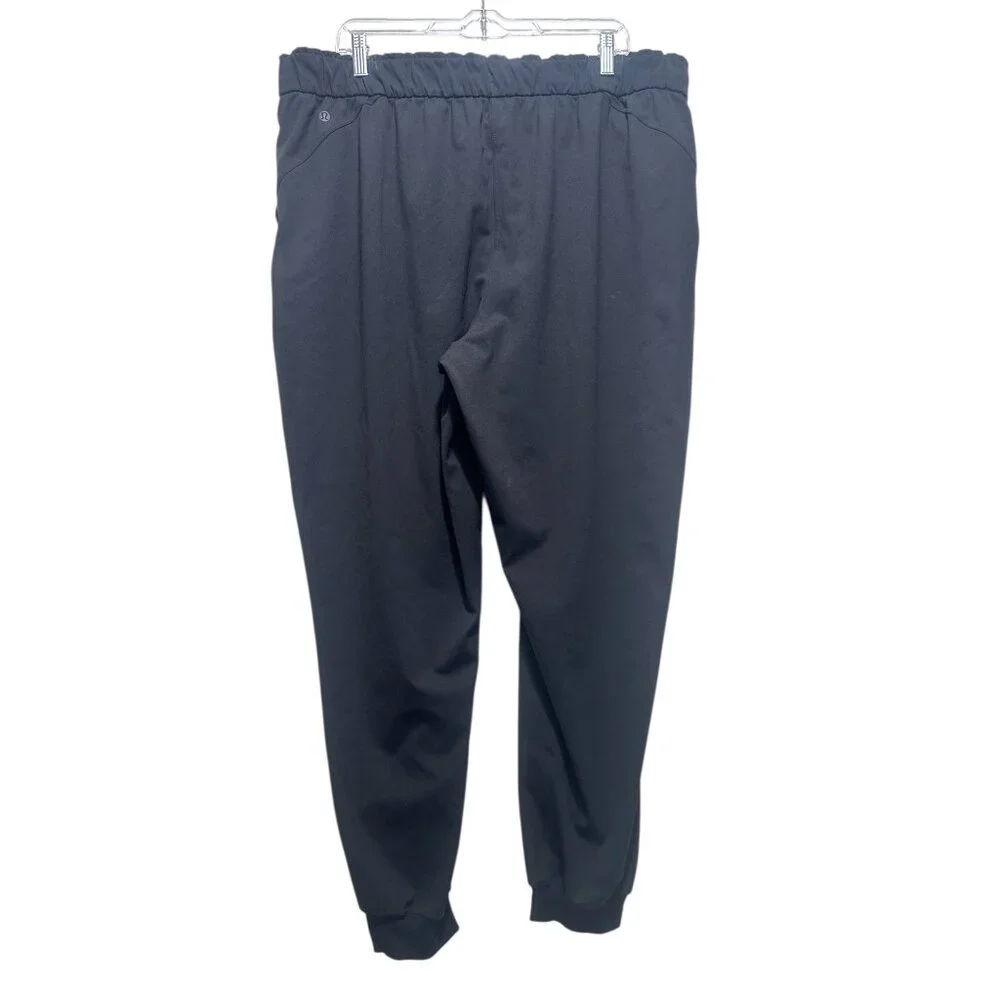 Lululemon Keep Moving Joggers Womens Size 18 Black Drawstring Waist Gorpcore - Picture 2 of 14